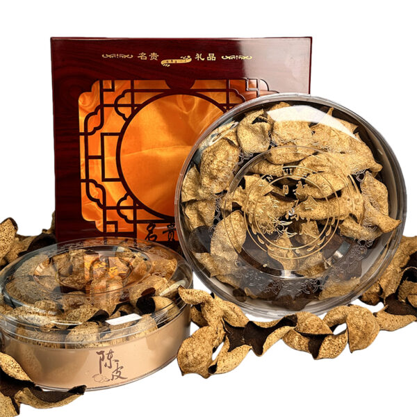 9-Year Authentic Xinhui Tangerine Peel Gift Box - Nantan Premium Red Peel, Sun-Dried & Dry-Stored
